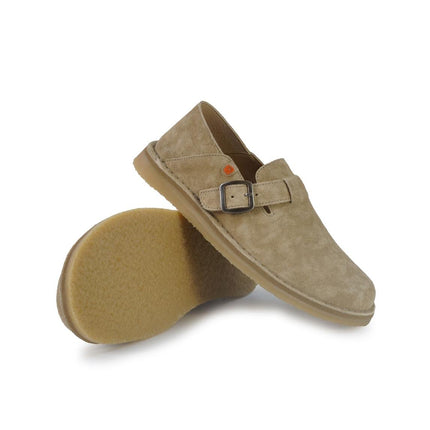 Jungla Mocassino Barefoot Donna con Fibbia in Camoscio Sabbia - MARIO SPATARELLA