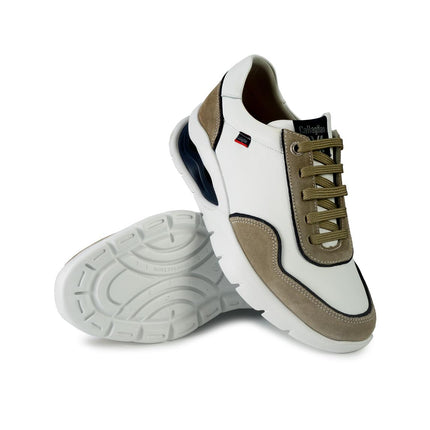 Callaghan Sneakers Ammortizzata Uomo Pelle Bianca 45423 VENTO WHITE Callaghan 