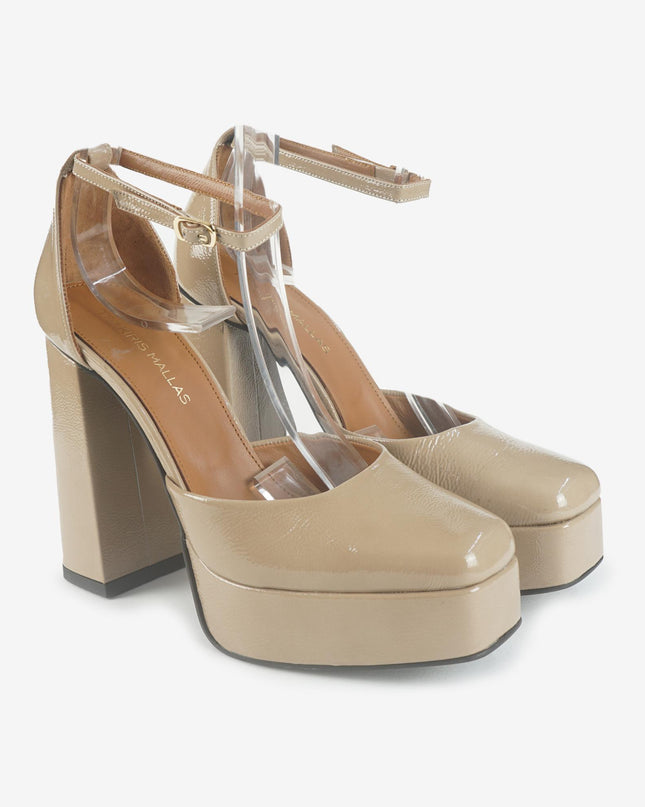 Decolletè Mary Jane Vernice Beige 770 SPRINT BEIGE Tsakiris Mallas 