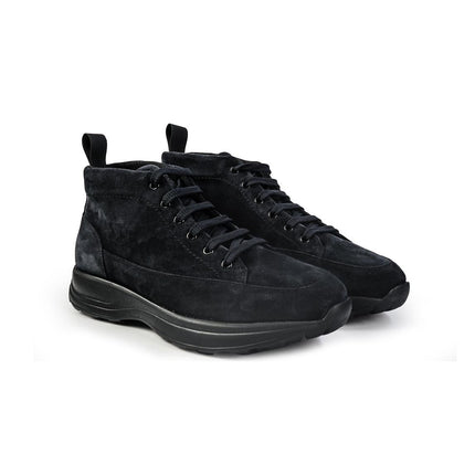 Frau Stivaletti Uomo Allacciati in Camoscio Blu 09A9 WAXY NAVY Frau 