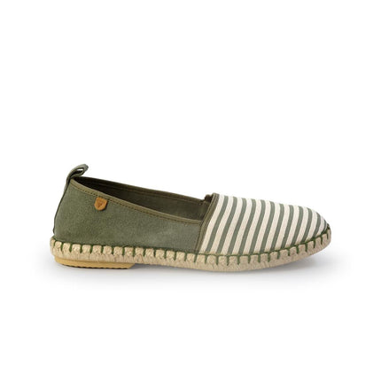 Espadrillas Verbenas Bassa da Uomo in Cotone Canvas Kaki - MARIO SPATARELLA