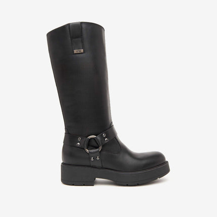 Nero Giardini Stivali Biker Donna in Pelle Nero I411989D NERO 100 Nero Giardini 