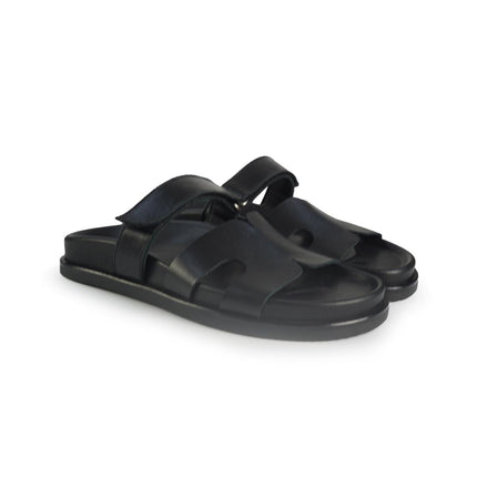Tsakiris Mallas Sandali Donna con Plantare in Pelle Nero 956 KIMOLOS BLACK Tsakiris Mallas 