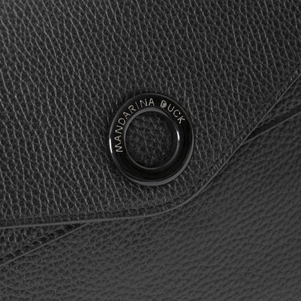 Borsa Tracolla in Pelle Nero JYT02 MELLOW NEON NERO 001 Mandarina Duck 