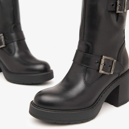 Stivaletti Donna Tacco Pelle Nero I411994D NERO 100 Nero Giardini 