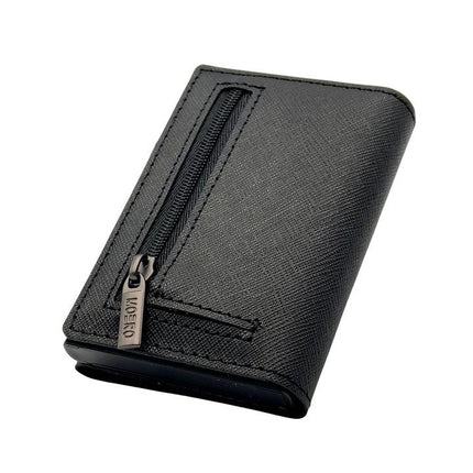 Moero Pro Saffiano Black Zip Portafoglio Slim - MARIO SPATARELLA