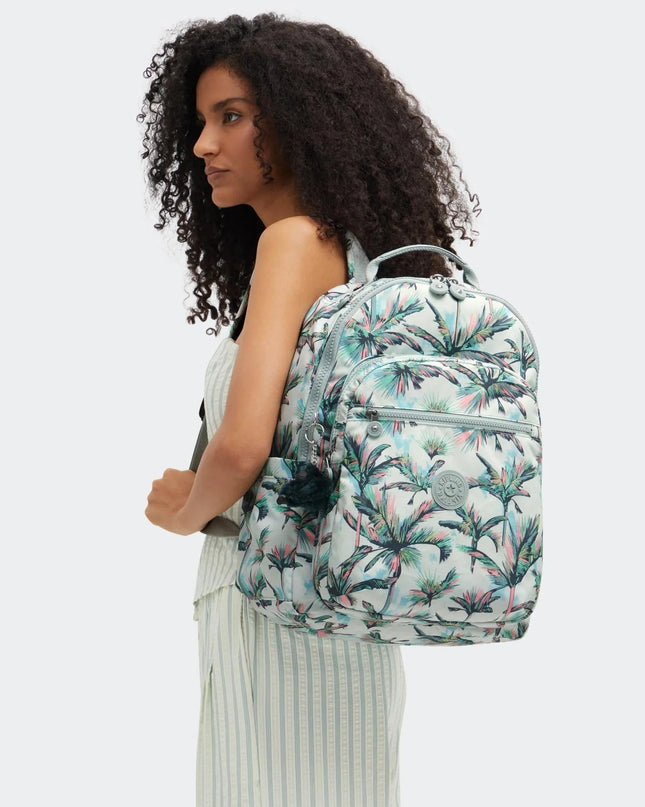 Kipling Zaino Porta Computer 15 Pollici Fantasia More Palm Trees - MARIO SPATARELLA