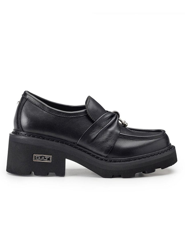 Mocassini Cult Donna in Pelle Nero con Piercing CLW433100 GRACE BLACK Cult 