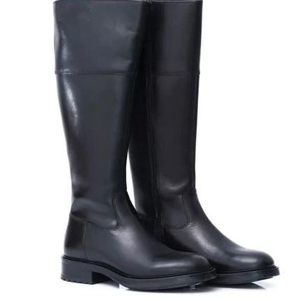 Stivali Donna Amazzone in Pelle Nero WB66H05 PORTER BLACK Vueva 