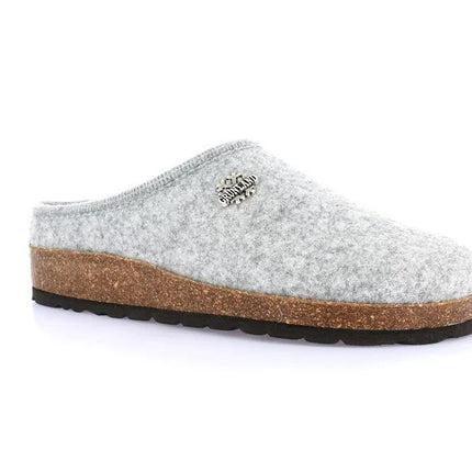 Pantofole Donna Feltro Lana Cenere CB0169 SARA CENERE Grunland 