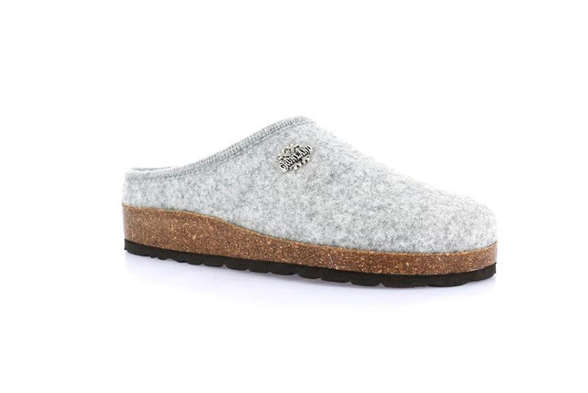Pantofole Donna Feltro Lana Cenere CB0169 SARA CENERE Grunland 