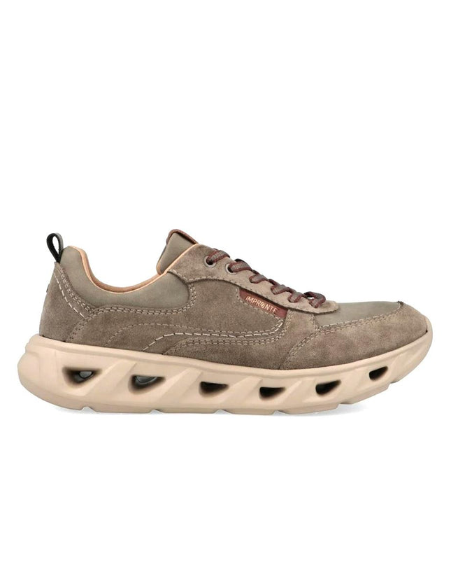 Impronte Sneakers Uomo Running in Pelle Taupe SAN MARCO MIX TAUPE Impronte 
