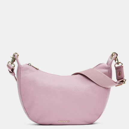 Mandarina Duck Borsa in Pelle Lilla con Tracolla FZT03 MELLOW LEATHER LILAC ROSE Mandarina Duck 