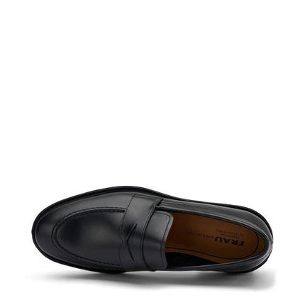 Frau Mocassini Uomo College in Pelle Nero 71L1 TOLEDO BLACK Frau 