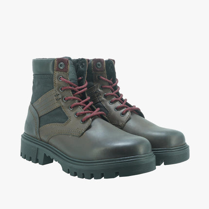Anfibi Uomo in Pelle marrone SEATTLE COP DK BROWN Wrangler 