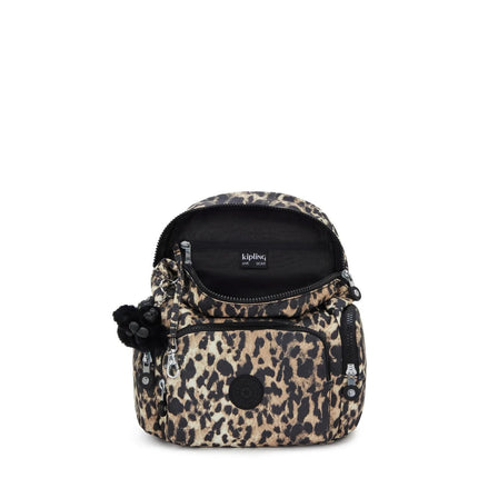 Kipling Zainetto in Tessuto Animalier Leopardo CITY ZIP MINI LEOPARD Kipling 