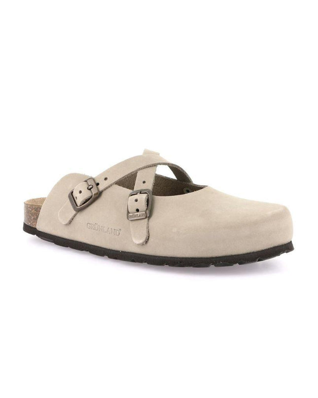 Grunland Sandali Plantare Morbido Sughero Bio Donna in Nabuk Kaki CB6684 SARA KAKI Grunland 