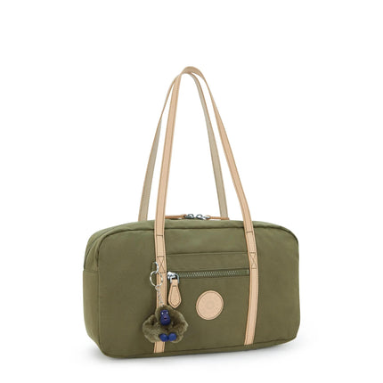 Kipling Borsa a Spalla Cotton Kaki NAIRA COTTON KHAKI Kipling 