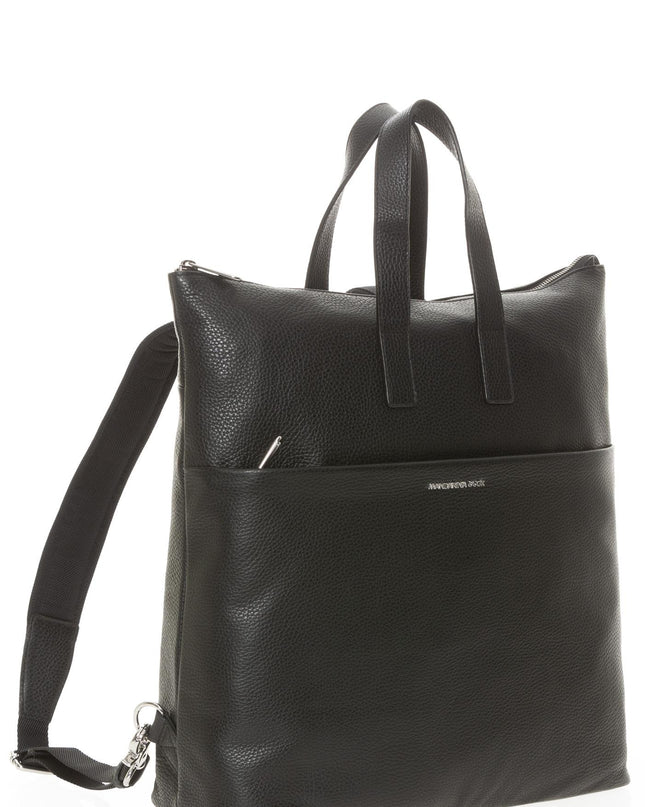 Zaino Hand Bag in Pelle Nera MWT03 MELLOW URBAN BLACK 001 Mandarina Duck 