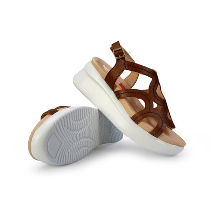 Callaghan Sandali Donna con Zeppa Platform in Pelle Camel 29929 LLANA CAMEL Callaghan 