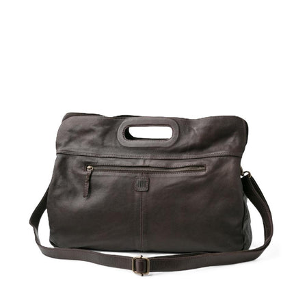 Biba Borsa Cartella Donna con Tracolla in Pelle Marrone KAN1L KANAB DARK BROWN Biba 