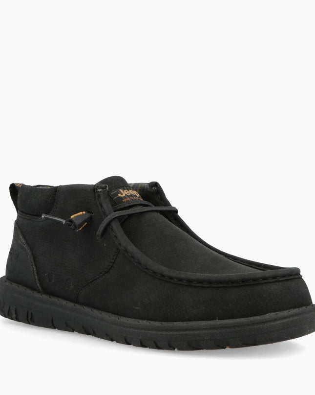 Jeep Slipon Uomo in Eco Nero SAMOA WALLABEE MID BLACK Jeep Footwear 