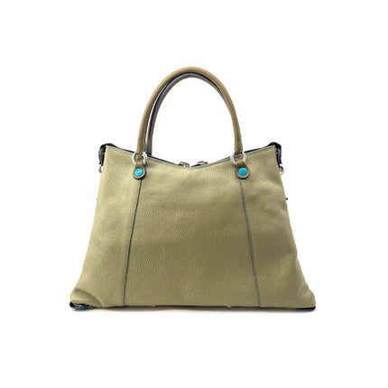 Gabs Borsa Donna Shopper Trasformabile in Pelle Celadon Savana - MARIO SPATARELLA