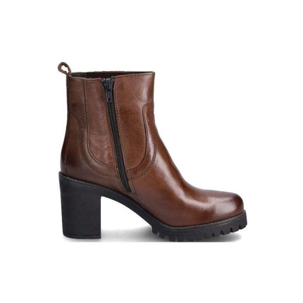 Stivaletti Donna Tacco Largo Pelle Marrone WH238H52P GOBI BROWN Vueva 