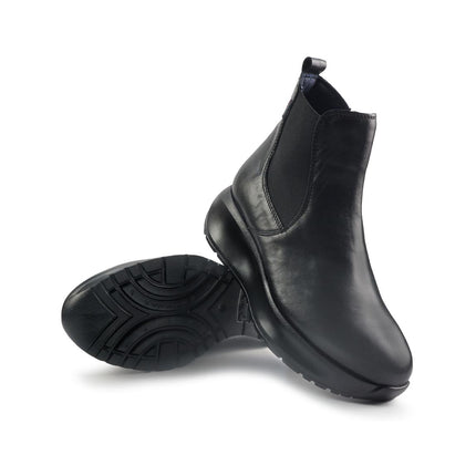 Callaghan Stivaletti Chelsea Donna con Zeppa in Pelle Nero 61607 GRACE BLACK Callaghan 