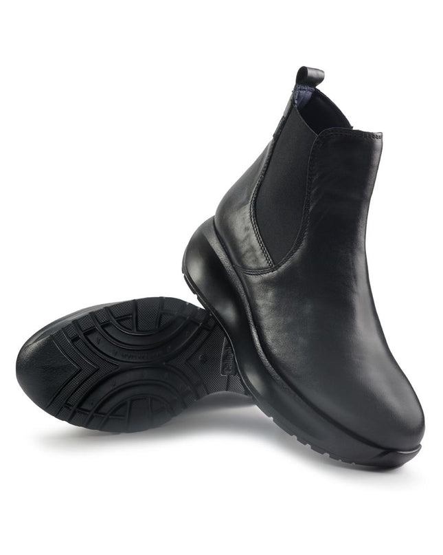 Callaghan Stivaletti Chelsea Donna con Zeppa in Pelle Nero 61607 GRACE BLACK Callaghan 