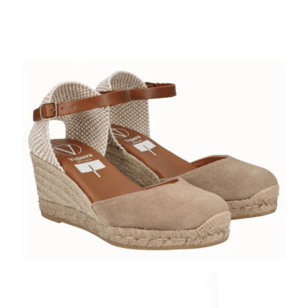Viguera Espadrillas Alpargatas Donna con Cinturino in Camoscio Desert - MARIO SPATARELLA
