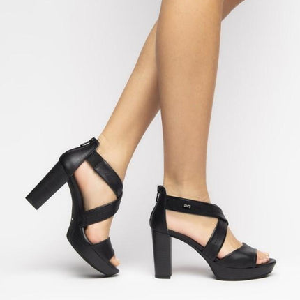 Sandali Donna in Pelle Nero E307500D NERO 100 Nero Giardini 