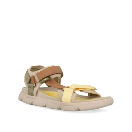 Jeep Sandali Trekking Outdoor Donna in Tessuto Tabacco Multicolor - MARIO SPATARELLA