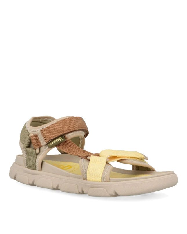 Jeep Sandali Trekking Outdoor Donna in Tessuto Tabacco Multicolor - MARIO SPATARELLA