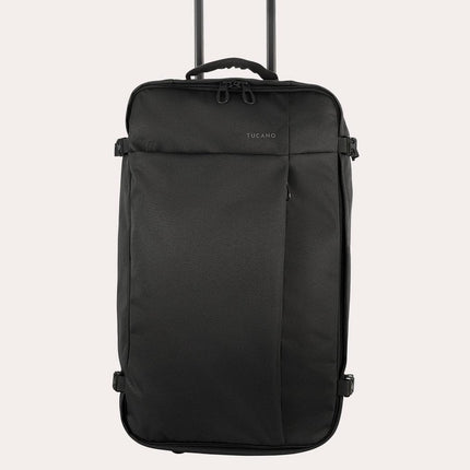 Trolley Medio Due Ruote in Tessuto Nero TUGO TROLLEY MEDIUM BLACK Tucano 