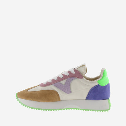 Victoria Sneakers Donna Bassa Pelle Multicolor Verde 1134113 COSMOS VERDE Victoria 