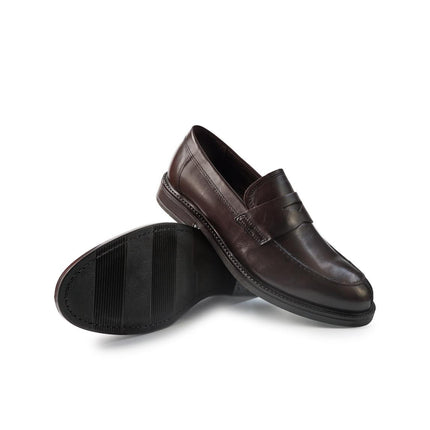 Vueva Mocassini Uomo College in Pelle Marrone MS65R07 NYKO BROWN Vueva 