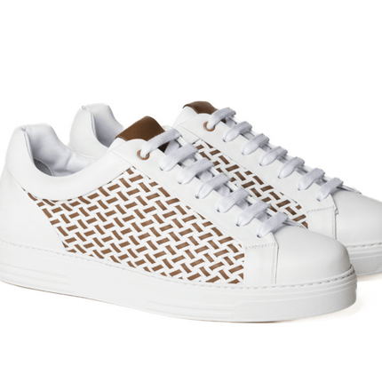 Sneakers Bassa Uomo Pelle Intrecciata - MARIO SPATARELLA