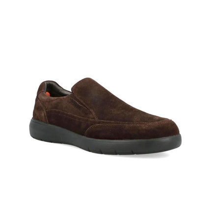 Impronte Mocassini Slip On Chelsea Uomo in Camoscio Marrone STUCKY SLIP ON DARK BROWN Impronte 