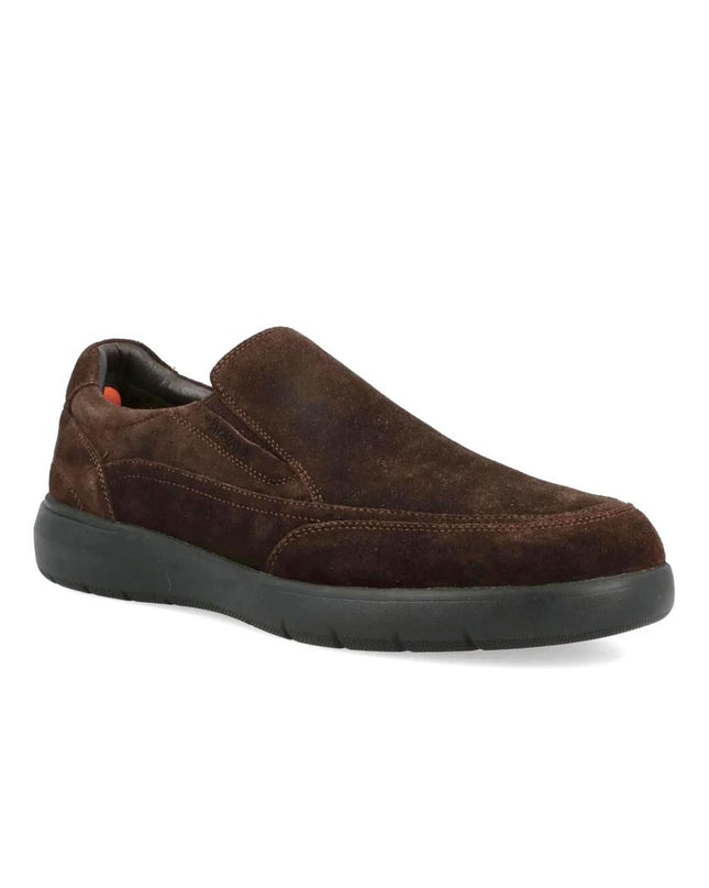 Impronte Mocassini Slip On Chelsea Uomo in Camoscio Marrone STUCKY SLIP ON DARK BROWN Impronte 