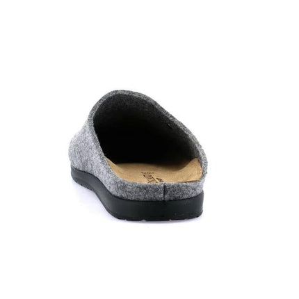 Pantofole Uomo Feltro di Lana Grigio CE0251 PONE GREY Grunland 