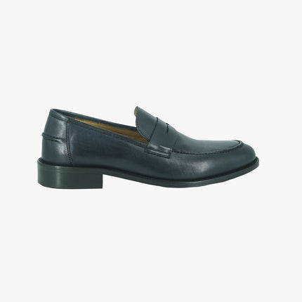 Mocassini College Uomo Fondo Cuoio Cucito PIANTA1 BLU P23 Rogal's 