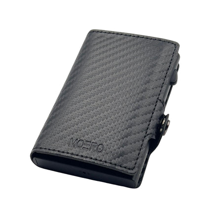 Moero Carbon Black Zip Portafoglio Slim - MARIO SPATARELLA