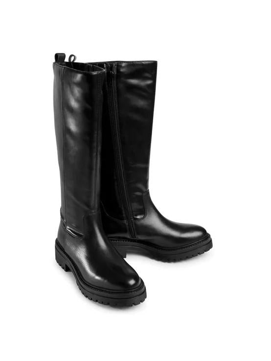 Stivali al Ginocchio Pelle Nero - MARIO SPATARELLA