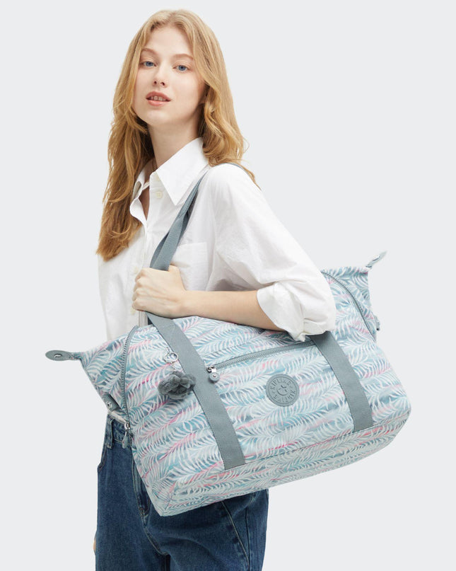 Kipling Borsone Shopper Viaggio ART M PALMTREE LEAVES Kipling 