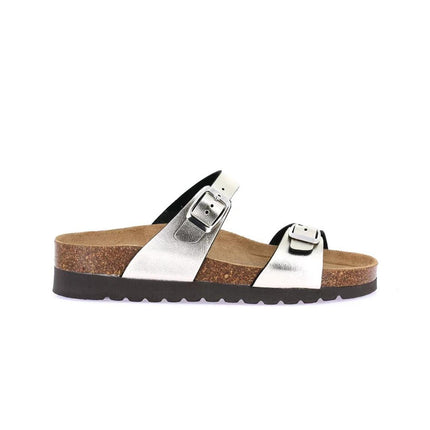 Grunland Sandali Donna Plantare Sughero Doppia Fibbia Champagne CB2434 HOLA CHAMPAGNE Grunland 