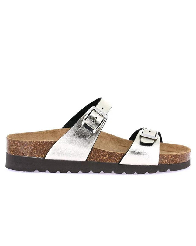 Grunland Sandali Donna Plantare Sughero Doppia Fibbia Champagne CB2434 HOLA CHAMPAGNE Grunland 