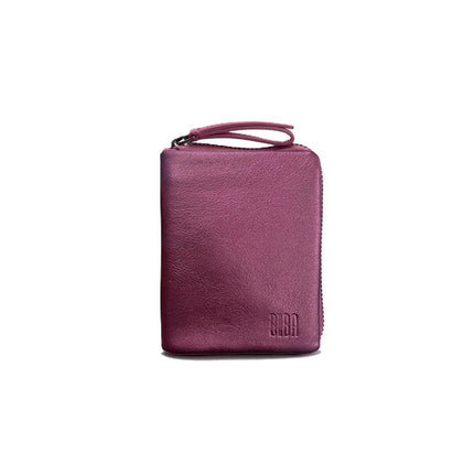 Biba Portafogli Donna con Zip e Portamonete in Pelle Bordeaux SFM7L SOFT MOUSSE BURGUNDY Biba 