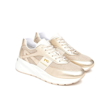 NeroGiardini Sneakers Donna in Pelle e Tessuto Miele - MARIO SPATARELLA
