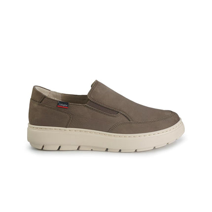 Callaghan Mocassini Slipon Uomo in Nabuk Taupe 60604 ADAPTABLE TAUPE Callaghan 